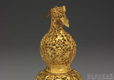 图片[3]-Golden gourd representing a myriad generations of descendants, Qing dynasty (1644-1911)-China Archive